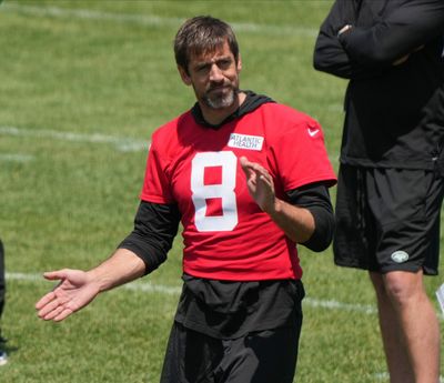 Aaron Rodgers not at Jets minicamp Tuesday, attending personal event