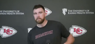 Travis Kelce ended his Chiefs press conference with a special shoutout to Taylor Swift’s cooking