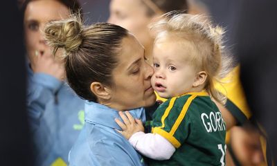 Matildas midfielder Katrina Gorry welcomes ‘sweet baby boy’ with fiancee Clara Markstedt