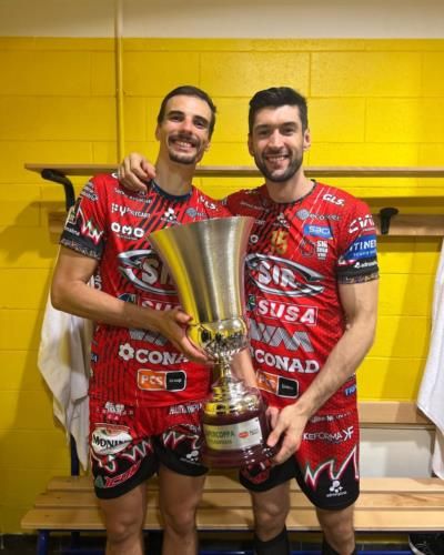 Celebrating Victory: Simone Giannelli And Teammates Triumph In Volleyball