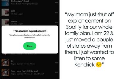 Overbearing Mother Annoys Her Grown Child By Blocking Explicit Content On Their Spotify