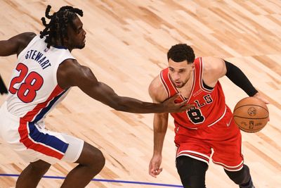 Should the Chicago Bulls trade Zach LaVine to the Detroit Pistons for fifth pick of the 2024 NBA draft?