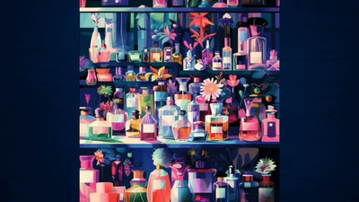 Optical illusion: Can you spot the lipstick around these perfume bottles?