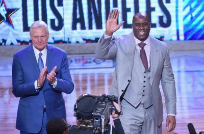 Magic Johnson reacts to passing of basketball legend Jerry West