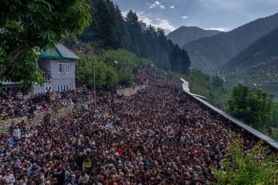 AP PHOTOS: Nomadic Muslim devotees throng a forest shrine in disputed Kashmir