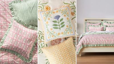 We love Anthropologie's charming summer bedding collection 'inspired by the changing of seasons'