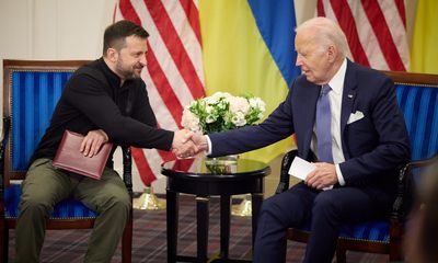 Joe Biden says ‘democracies can deliver’ as G7 agree $50bn Ukraine aid deal