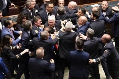 Italy's Lower House Erupts Into Fistfight Over Autonomy Proposal