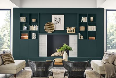 How to Decorate With Sherwin-Williams' Shade "Cascades", the Perfect Dark Green for Moody Schemes