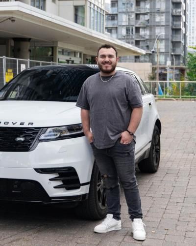 Alejandro Kirk Poses With Stylish Car In Grey Outfit