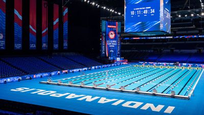 How an NFL Stadium Transformed into a Swimming Pool for U.S. Olympic Trials