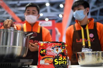 For a South Korean instant noodle brand a first-of-its-kind product recall. Too spicy for Europeans