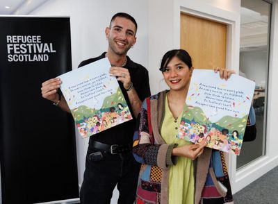 'I love Scotland': Refugee Festival artists on National front page project