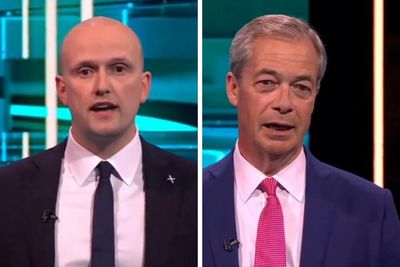 'Don't believe him': Stephen Flynn tears into Nigel Farage on ITV live debate