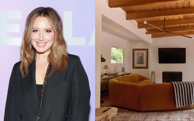 Ashley Tisdale's Hollywood Hills Home is the Perfect Blend of Mid-Century Style Meets Boho Chic