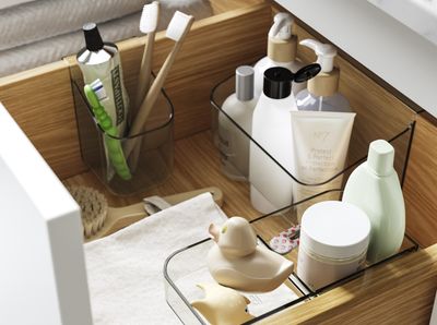 These IKEA Drawer Organizers Will Reinstate Order to your Bathroom Vanity Thanks to a Clever 'Clip' Feature