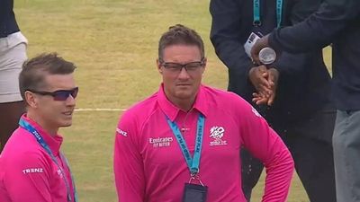 USA vs IRE: In already wet Florida stadium, groundstaff washes hands on the field