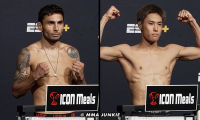 UFC on ESPN 58 video: Alex Perez, Tatsuro Taira make weight in Las Vegas