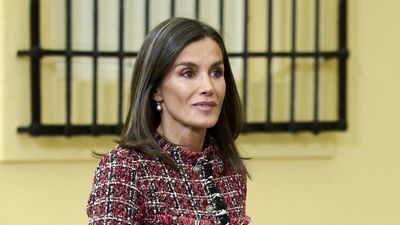 Queen Letizia's tweed jacket with ballet flats is giving us style pointers for the unseasonably chilly June weather