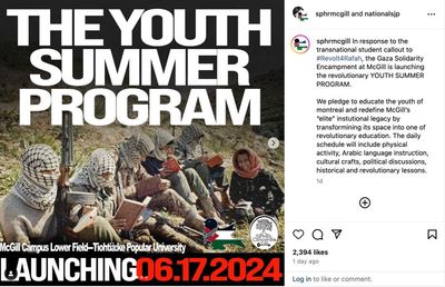 Pro-Palestinian Canadian students’ post for ‘teach-in’ features masked guerrillas