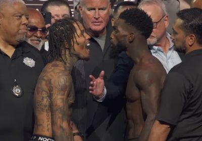 Boxing video: Gervonta Davis, Frank Martin exchange heated words in final faceoff