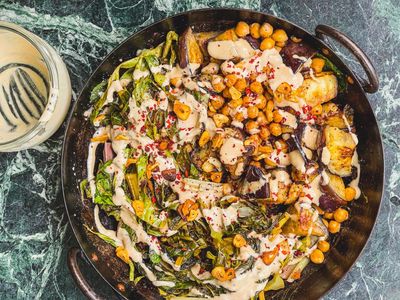 How to turn the dregs of a tahini jar into a delectable dressing – recipe