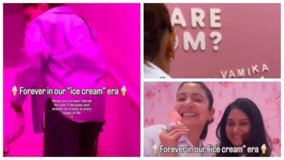 Anushka Sharma enjoys an ice cream date with daughter Vamika and friends in New York - WATCH