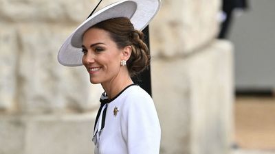 Kate Middleton re-wears chic white dress, updated with beautiful monochrome accessories, for Trooping the Colour – and she's the picture of elegance