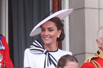Princess of Wales wears monochrome Jenny Packham for Trooping the Colour
