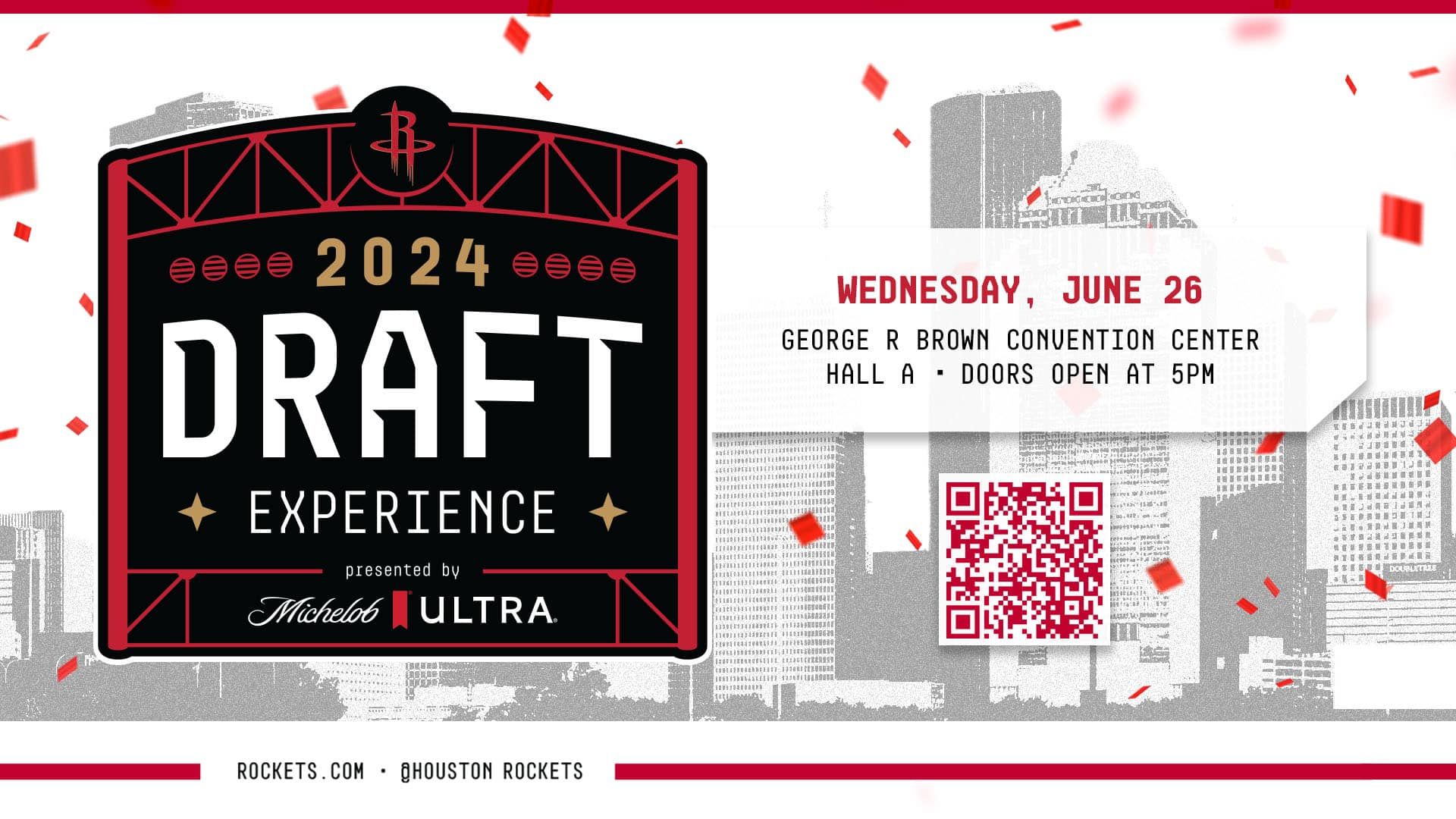 Houston Rockets Draft Rockets to host 2024 draft party at Houston convention…