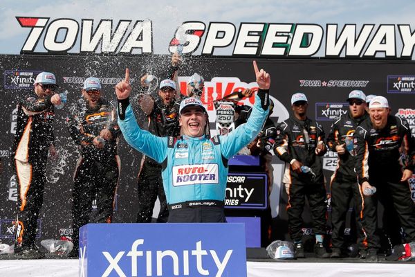 NASCAR Xfinity Iowa: Sam Mayer holds off Riley Herbst in OT for win