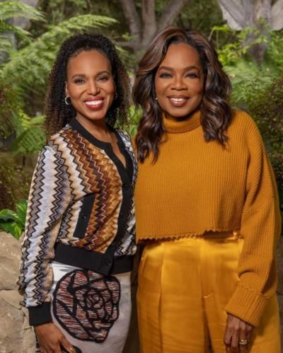Oprah Winfrey Radiates Joy In Mustard-Colored Outfit Photoshoot