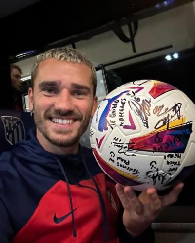 Antoine Griezmann's Genuine Connection With Fans Through Autographed Football