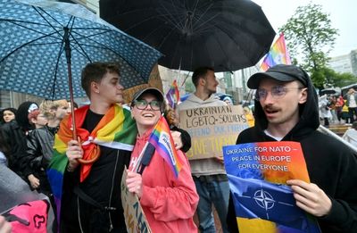 Hundreds Gather In Kyiv For War-shrouded Pride March