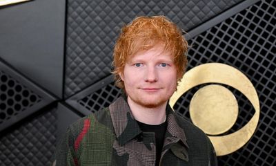 Ed Sheeran named UK’s most played artist of the year for seventh time