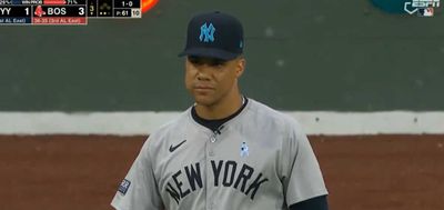 Mic’d up Juan Soto casually flexed by answering an interview question while tracking down a fly ball