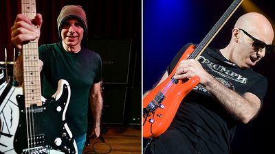 “Sneaky hidden Sustainiac!” Joe Satriani is playing an EVH Striped Series Eruption guitar on the Best of All Worlds tour – but it’s had some surprise mods