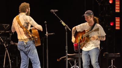 “Thanks to the best guitar player on planet Earth”: Post Malone surprises Bonnaroo by calling up bluegrass virtuoso Billy Strings for a pyro-fueled guest spot