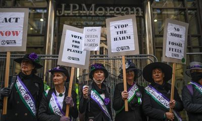 I am in jail for breaking windows at JP Morgan, the biggest funder of fossil fuels. Here’s why I did it