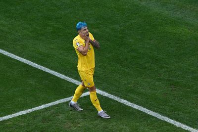 Euro 2024: Romania player with blue hair seems to be a reference to Romanian legends
