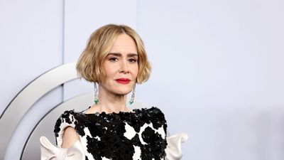 Sarah Paulson's calming living room colors are a bright and warm twist on the modern farmhouse trend dominating in 2024
