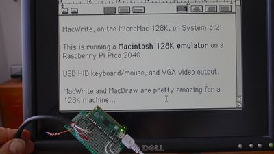 $7 MicroMac project recreates a Macintosh 128k on the Raspberry Pi Pico
