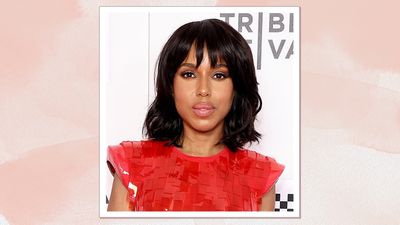 Forget pastels for summer –Kerry Washington proves this chic, statement nail duo is the manicure to beat