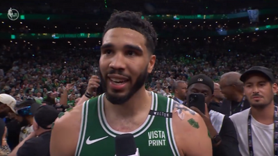 Jayson Tatum delivered his Kevin Garnett moment after the Celtics won the 2024 NBA Finals