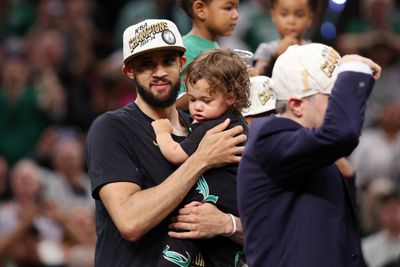 Derrick White gave an incredible response to chipping his tooth as the Celtics won an NBA title