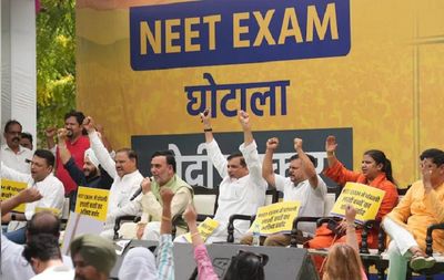 AAP protests at Jantar Mantar against NEET-UG exam; Demands SC monitored probe
