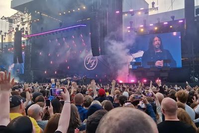 Watch as Foo Fighters play Flower of Scotland to packed Hampden Park