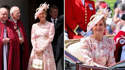Duchess Sophie elevates petal pink dress to new heights with designer handbag that’s on sale now