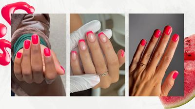 Offering a juicy twist on classic red, watermelon nails are the look to request this summer