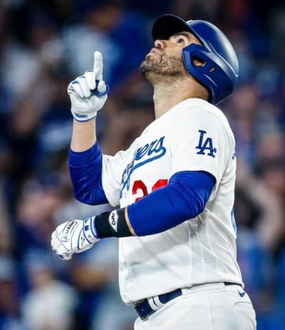 JD Martinez Showcasing Skills And Celebrating Victory On Baseball Field